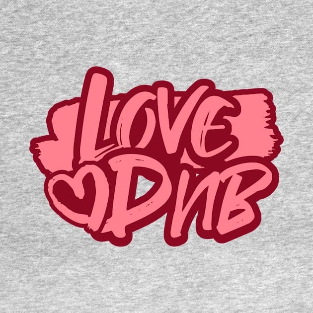 DNB - Love Heart (pink) by DISCOTHREADZ 